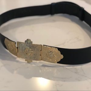 Vintage Judith Leiber Adjustable Gold Belt